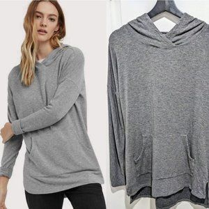 Kit and Ace | the Weekend Brushed Hoodie in Grey